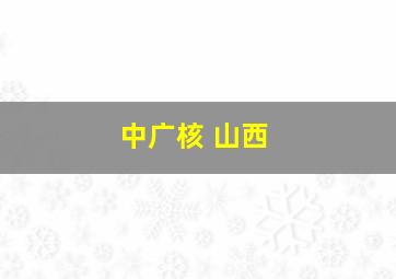 中广核 山西